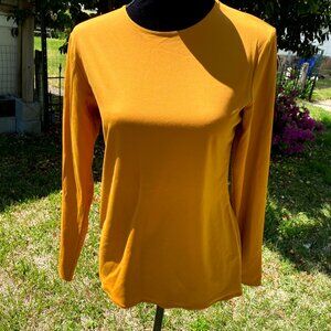 UNIQLO Stretchy Yellow Long-Sleeves Undershirt